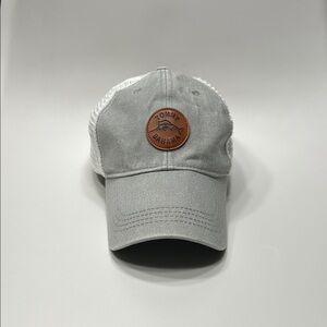 Tommy Bahama Gray and White Cap with Brown Logo